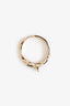 Hermès Kelly Rose Gold Double Tour Ring With Black Spinels Size 52