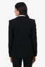 Etro Black Single Breasted Blazer Size 42