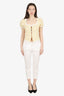 Prada White Cotton Straight Leg Pant Size 40