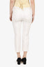 Prada White Cotton Straight Leg Pant Size 40