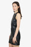 Rag & Bone Black Leather Sleeveless Midi Dress Size 2