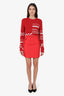 Sandro Red Cotton Mini Skirt Size 1