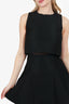 Maje Black Ruffle Sleeveless Mini Dress Size 1
