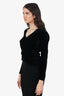 Veronica Beard Black Velvet Ruffle Top Size 4