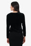 Veronica Beard Black Velvet Ruffle Top Size 4
