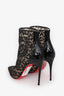 Christian Louboutin Black Lace 'Psybootie 100' Size 38