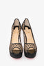 Christian Louboutin Black 'Very Lace 100' Heels Size 38