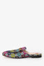 Gucci Multicolour GG Logo Princetown Slip-On Loafers Size 37