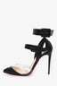 Christian Louboutin Black Leather Multimiss 100 Heels Size 38