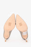 Jimmy Choo Silver Glittered Crystal Embellished Romy 100 Heels Size 38