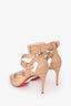 Christian Louboutin Beige Leather/PVC Multimiss 85 Heels Size 37.5