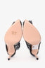 Gianvito Rossi Black Mesh Polka Dot Mules Size 39