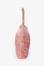 Pre-Loved Chanel™ Pink Iridescent Lambskin Large 22 Shoulder Bag With Pouch