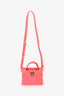 Christian Dior Neon Orange Leather "Diorever" Mini Top Handle With Strap
