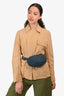 Bottega Veneta Deep Teal Leather Intrecciato Belt Bag