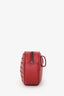 Bottega Veneta Red Leather Intrecciato Belt Bag