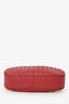 Bottega Veneta Red Leather Intrecciato Belt Bag