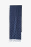 Louis Vuitton Navy Cashmere/Wool Monogram Scarf