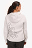 Hermes White Cotton Embroidered Pegasus Pattern Hoodie Size L