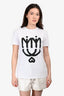 Miu Miu 2020 White/Black Graphic Printed Short Sleeve T-shirt Size XS