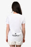 Miu Miu 2020 White/Black Graphic Printed Short Sleeve T-shirt Size XS