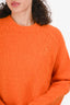 Acne Studios Orange Wool Embroidered Sweater Size L