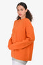 Acne Studios Orange Wool Embroidered Sweater Size L