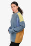 Diesel Blue/Multicolour Mohair/Wool Colour Block Sweater Size S