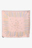 Hermès Light Pink Silk 'A Vos Crayons' Coloured Pencil Print 40cm Square Scarf