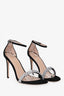 Stuart Weitzman Black Suede Rhinestone Embellished Sandal Heels Size 11
