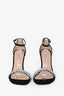 Stuart Weitzman Black Suede Rhinestone Embellished Sandal Heels Size 11