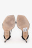 Stuart Weitzman Black Suede Rhinestone Embellished Sandal Heels Size 11