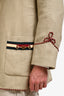 Gucci Beige Linen Rope Trimmed Horsebit Sports Jacket Size 44 Mens