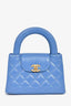 Pre-Loved Chanel™ 2024 Periwinkle Blue Mini Kelly Top Handle