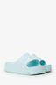Balenciaga Mint Green Rubber Slides Sandals Size 8