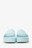 Balenciaga Mint Green Rubber Slides Sandals Size 8