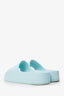 Balenciaga Mint Green Rubber Slides Sandals Size 8