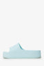 Balenciaga Mint Green Rubber Slides Sandals Size 8