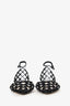 Jimmy Choo Black Suede Crystal Embellished Flats Size 36.5