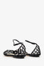 Jimmy Choo Black Suede Crystal Embellished Flats Size 36.5