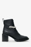 Jimmy Choo Black Leather Ankle Boot Size 37.5