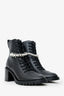 Jimmy Choo Black Leather Ankle Boot Size 37.5