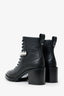 Jimmy Choo Black Leather Ankle Boot Size 37.5