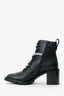 Jimmy Choo Black Leather Ankle Boot Size 37.5