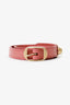 Balenciaga Pink Leather Wrap Bracelet
