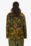 Off-White Camouflage Cotton Padded Field Jacket With Roll Up Hood Size XS