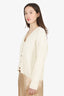 Reformation White Knit Button Cardigan Size S