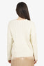 Reformation White Knit Button Cardigan Size S