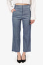 Veronica Beard Blue Linen Pants Size 4