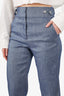 Veronica Beard Blue Linen Pants Size 4